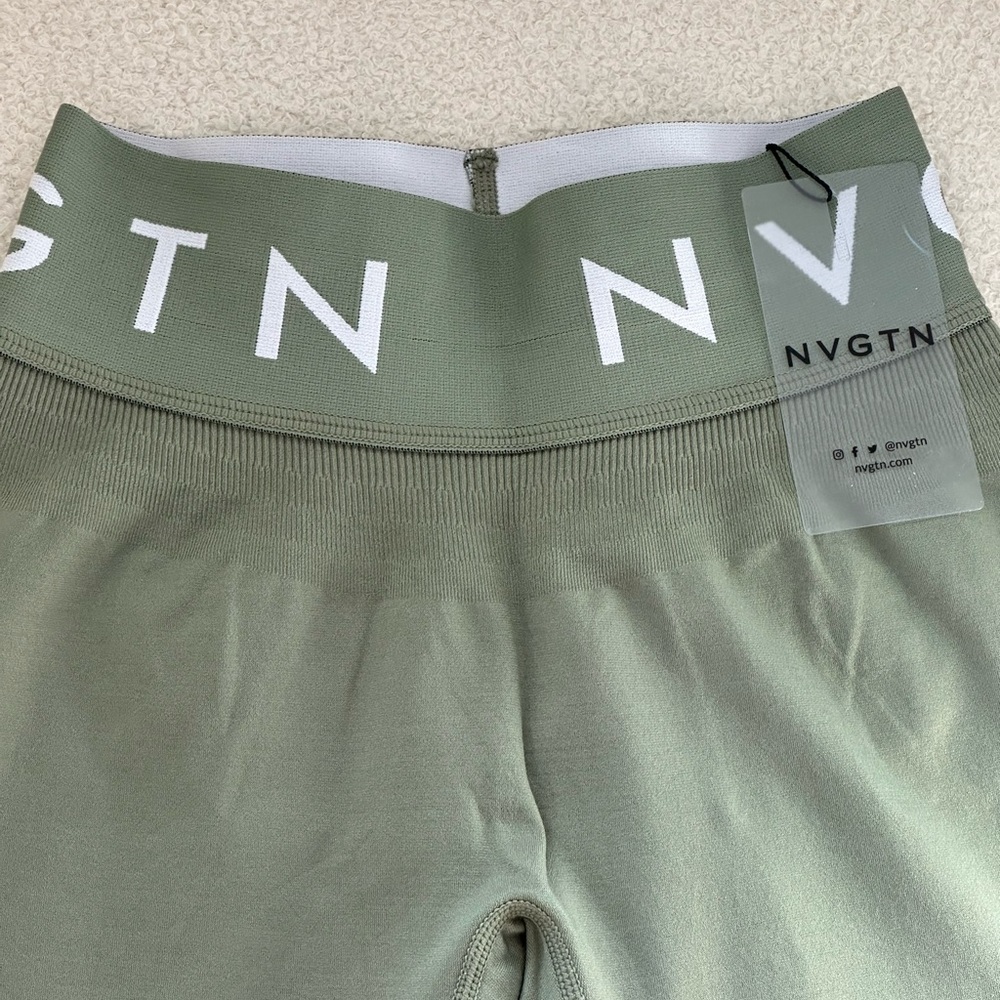 NVGTN Sage Green Sport Seamless Leggings - Picture 7 of 8